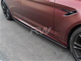 BMW G30 F90 Carbon Fiber Side Skirt Extensions / 